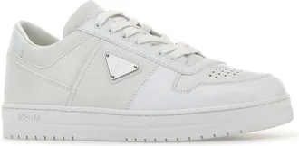 Prada Mens Downtown Sneaker White Calfskin