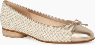 Gabor Womens Dulford Womens Ballet Pumps - Gold - Size: 4.5