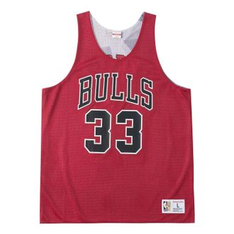 Mitchell & Ness NBA Reversible Mesh Tank Chicago Bulls Scottie Pippen TMTK3208-CBUYYSPISCAR
