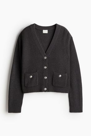 H&M Cardigan mit Taschen - Grau