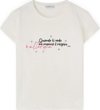 Motivi T-Shirts - Dames - T-shirts - Wit - XS - Katoen - Tops