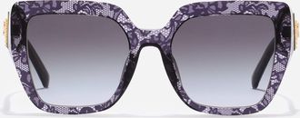 Dolce & Gabbana Devotion Sunglasses - Woman New Arrivals Print Black Lace Onesize