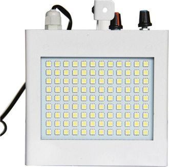 Trade Shop Trade Shop - Faro Proyector Efecto Estrobosc&oacute;pico 108 Led Luz Blanca Control De M&uacute;sica Ajustable