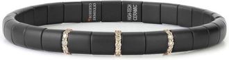 Roberto Demeglio Bracciale in ceramica con diamanti - Rosa