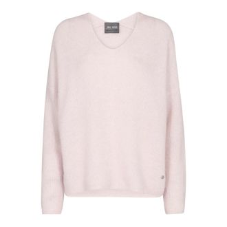 Mos Mosh Zachte V-hals Gebreide Trui Ballet Slipper - Dames - V-hals truien - Roze - M - Wol - Truien & Vesten