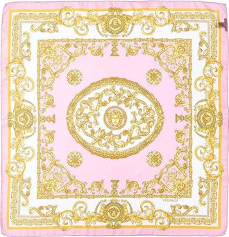 Versace Barocco Print Silk Scarf