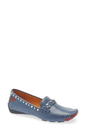 Robert Zur Soho Classic Bit Loafer - Multiple Widths Available in Ocean/white at Nordstrom, Size 10.5