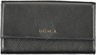 Coccinelle Wallets & Cardholders, female, Black, Size: ONE SIZE Black Leather Women Wallet