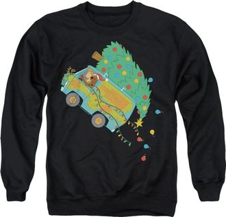 Gildan Scooby Doo Oh Christmas Tree Adult Crewneck Sweatshirt