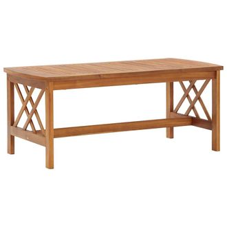 vidaXL Mesa De Centro De Madera Maciza De Acacia 102x50x43 Cm Vidaxl
