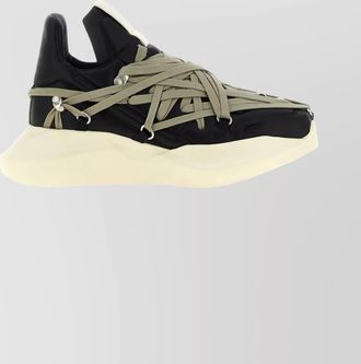 Rick Owens leather high-top sneakers