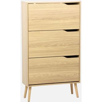 Sweeek Sweeek - Mobile per scarpe decorazione legno 3 cassetti