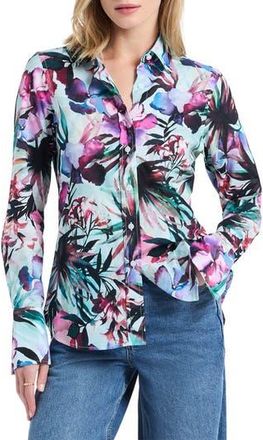 Robert Graham Priscilla Long Sleeve Woven Shirt in Multi at Nordstrom Rack, Size X-Large