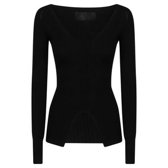Dondup V-neck Knitwear - female - Dondup - V-neck Knitwear - Black - M - Knitwear