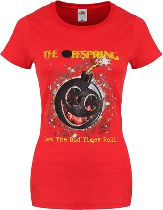 The Offspring Womens Hot Sauce Bad Times T-Shirt Red