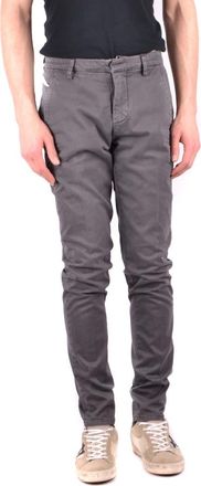 Dondup Slim Fit Broeken - Heren - Slim Fit Broeken - Grijs - W30 - Katoen - Broeken