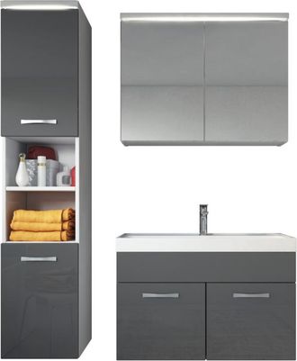 Badplaats Badplaats Conjunto De Muebles De Ba&ntilde;o Paso 80 X 40 Cm - Gris Alt
