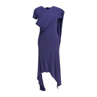 Acne Studios Vestido Midi en Capas - Dresses - Mujer - P&uacute;rpura - S