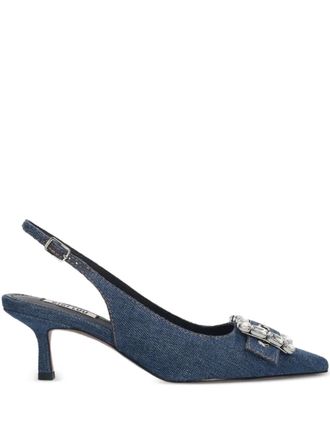 Bibi Lou Pumps con strass 60mm - Blu