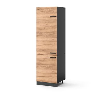 Vicco Armario Para Frigor&iacute;fico Empotrado R-line, Roble Dorado, 60 Cm