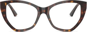 Jimmy Choo Eyewear cat-eye glasses - women - Acetate - 51 - Brown