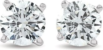 Pompeii3 1 1/4ct Diamond Studs 14K White Gold
