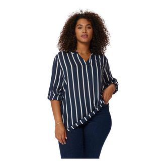 Kaffe Curve KCsida Blusa - Blouses & Shirts - Mujer - Azul - 2XL