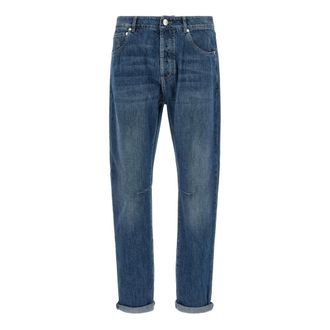Brunello Cucinelli Vaqueros Leisure Fit de algod&oacute;n - Jeans - Hombre - Azul - XL