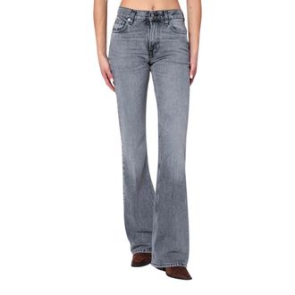 Haikure Slim Flora Grijze Jeans - Dames - Bootcut Jeans - Grijs - W26 - Jeans