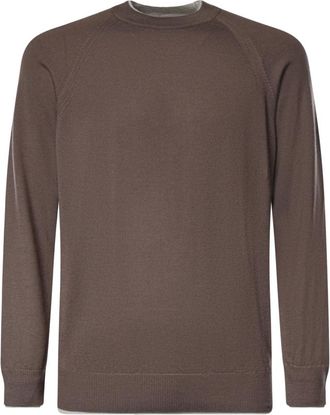 Eleventy Jersey de cuello redondo Mag 0N037 - Knitwear - Hombre - Marr&oacute;n - 3XL