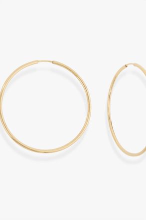 Shashi Womens Endless Hoop Earrings In Gold