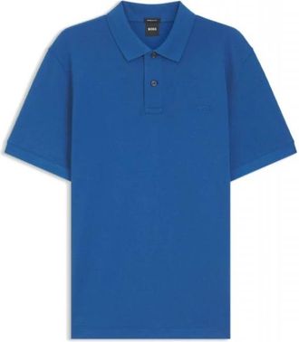 HUGO BOSS Pallas Polo - Heren - Polos - Blauw - M - Katoen - Tops