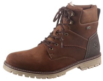 Rieker Schn&uuml;rstiefel RIEKER, Herren, Gr. 45, braun, Leder, Lederimitat, Schuhe Schn&uuml;rstiefel, mit Rieker-TEX Ausstattung