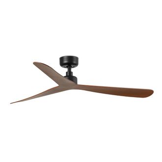 Netlighting Rocker 132cm Ceiling Fan Matt Black Walnut Blades