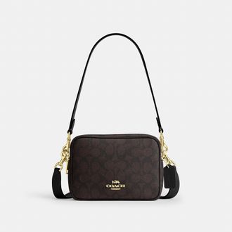 Coach Mini Carey Crossbody Bag In Signature Canvas
