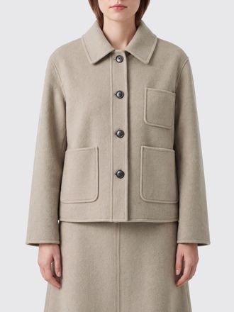 Max Mara S Max Mara Giacca a camicia in pura lana vergine con tasche a toppa