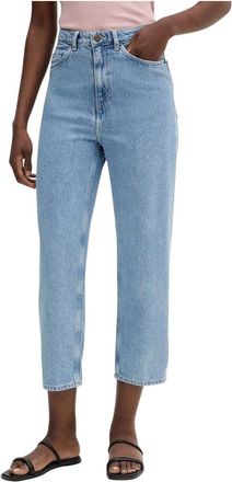 American Vintage Joybird Cropped Jeans - Dames - Jeans - Blauw - Maat: W30 L32 Katoen