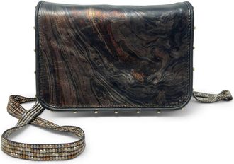 Kempton & Co. Mia Crossbody Mini Bag In Metallic Marble
