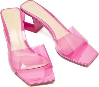 Gianvito Rossi Sandali Cosmic con tacco trasparente - Rosa