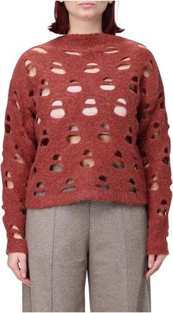 Liviana Conti L6Wg62 Maglione - - Knitwear - Donna - Rosso - M