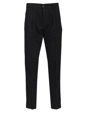 Original Vintage Linen And Cotton Trousers Blu-Uomo