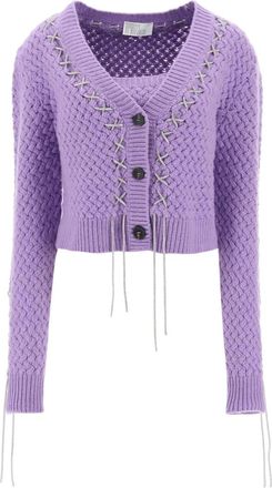 Giuseppe Di Morabito Cardigan crop - Viola