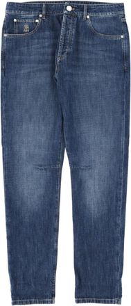 Brunello Cucinelli Blue Straight Jeans