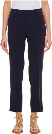 Alberto Biani Cady Pants - Dames - Vrijetijds broeken - Blauw - L - Leer - Broeken
