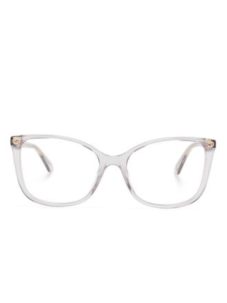 Gucci cat eye-frame glasses - unisex - Acetate - 53 - Grey