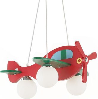 Netlighting Avion Red And Green Aeroplane Pendant E14
