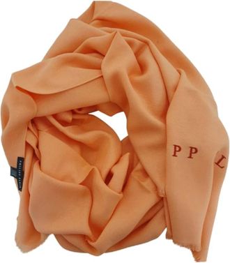 Philipp Plein Oranje Viscose Sjaal - Heren - Sjaals - Oranje - ONE Size - Accessoires