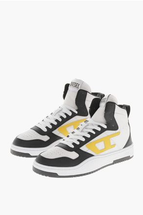 Diesel High-Top Sneakers S-UKIYO V2 Leather Two-Tone size 44,5
