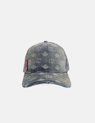 Dsquared2 Mens D2 Mongram Cap Blue - Size: OS