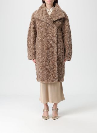 HUGO BOSS Cappotto in pelliccia sintetica Boss